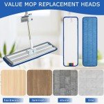 12 Pack Microfiber Cleaning Pads for 18" Mops