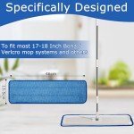 12 Pack Microfiber Cleaning Pads for 18" Mops