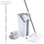 Mop and Bucket Set with Microfiber Pads