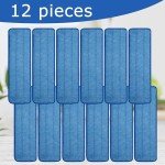 12 Pack Microfiber Cleaning Pads for 18" Mops