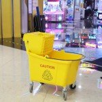 35 Quart Yellow Mop Bucket with Side-Press Wringer