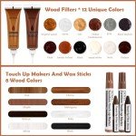 Wood Furniture Repair Kit with Touch-Up Markers
