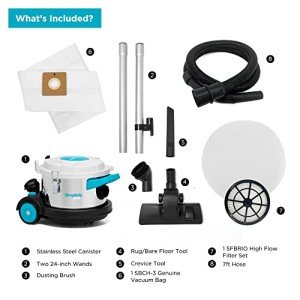 Simplicity Brio Heavy Duty Dry Canister Vacuum