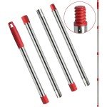 GRAREND Adjustable 4-Section Spin Mop Handle