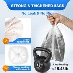 Charmount Small Clear Trash Bags, 1.2 Gallon, 102 Count