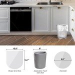 Charmount Small Clear Trash Bags, 1.2 Gallon, 102 Count