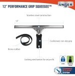 Unger 12" Heavy Duty Window Cleaning Squeegee