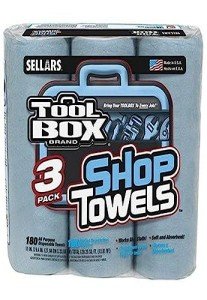 Sellars Wipers & Sorbents Blue Shop Towels 3-Pack