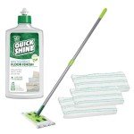 Quick Shine Floor Polish Mop Kit with Cleaner