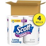Scott 1000-Sheet Toilet Paper, 4-Roll Pack