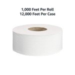AmazonCommercial Jumbo 2-Ply Toilet Paper - 12 Rolls
