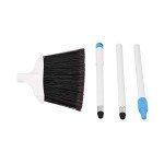 Amazon Basics Heavy-Duty Blue and White Broom