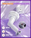Cordless Electric Spin Scrubber with 6 Brush Heads