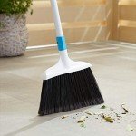 Amazon Basics Heavy-Duty Blue and White Broom