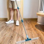 17" Rubber Squeegee Broom with 57" Handle