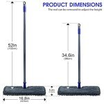 Masthome Microfiber Mop with 4 Reusable Pads