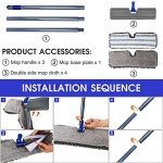 Masthome Microfiber Mop with 4 Reusable Pads