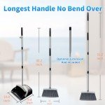 Broom and Dustpan Combo with Long Handle