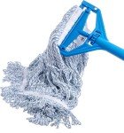 SPARTA Flo-Pac Medium Looped-End Mop, 18" Blue