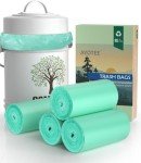 Compostable Trash Bags, 1.3 Gallon, 125 Count