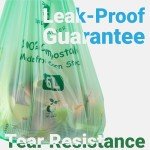 Compostable Kitchen Trash Bags with Tie Handles