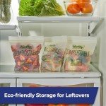 Hefty® Compostable Quart Press-To-Close Storage Bags
