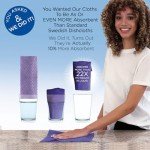 LOLA Eco-Friendly Swedish Dishcloth Roll, 30 Pack