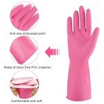 Reusable Rubber Dishwashing Gloves - 2 Pairs, Small