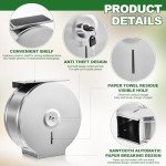 Mifoci Jumbo Toilet Paper Dispenser with Shelf