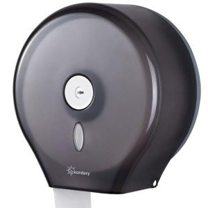 Wall-Mount Jumbo Toilet Paper Holder - Black