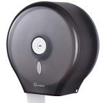 Wall-Mount Jumbo Toilet Paper Holder - Black