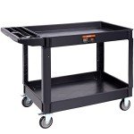 Heavy Duty Rolling Utility Cart with 2 Shelves