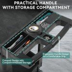 Heavy-Duty Mobile Utility Cart with Two Shelves