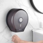 Wall-Mount Jumbo Toilet Paper Holder - Black