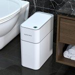 Touchless 3.5 Gallon Bathroom Trash Can with Lid