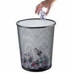 YBM Home Mesh Round Trash Can, 4.75 Gallon