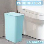 3 Pack Small Bathroom Trash Cans with Lids