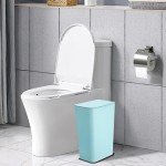 3 Pack Small Bathroom Trash Cans with Lids