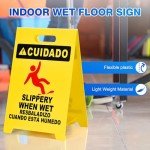 19'' Industrial Wet Floor Sign - 3 Pack