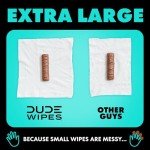 DUDE Wipes - Flushable Mint Chill Wipes, 48 Count