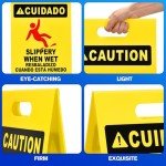 19'' Industrial Wet Floor Sign - 3 Pack