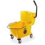 Janitorial Cleaning Cart with Mop Bucket & Cover