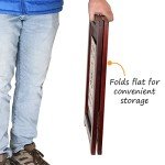 Bilingual Wooden "Caution Wet Floor" A-Frame Sign