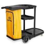Janitorial Cleaning Cart with Mop Bucket & Cover