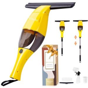Cordless Rechargeable Window Vacuum Squeegee, 11