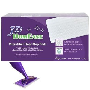 Microfiber Mop Pads for Swiffer WetJet - 48 Count