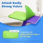 Reusable Microfiber Mop Pads for Swiffer Wet Jet - 4 Pack