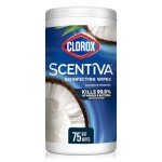 Clorox Scentiva Bleach-Free Cleaning Wipes, 75 Count