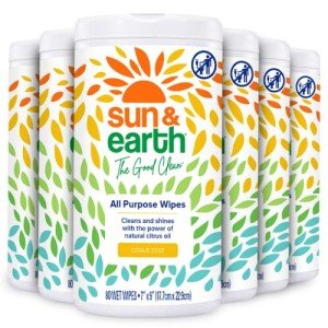 Sun & Earth All-Purpose Cleaner Wipes - 480 Count
