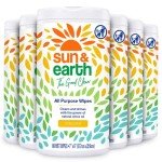Sun & Earth All-Purpose Cleaner Wipes - 480 Count